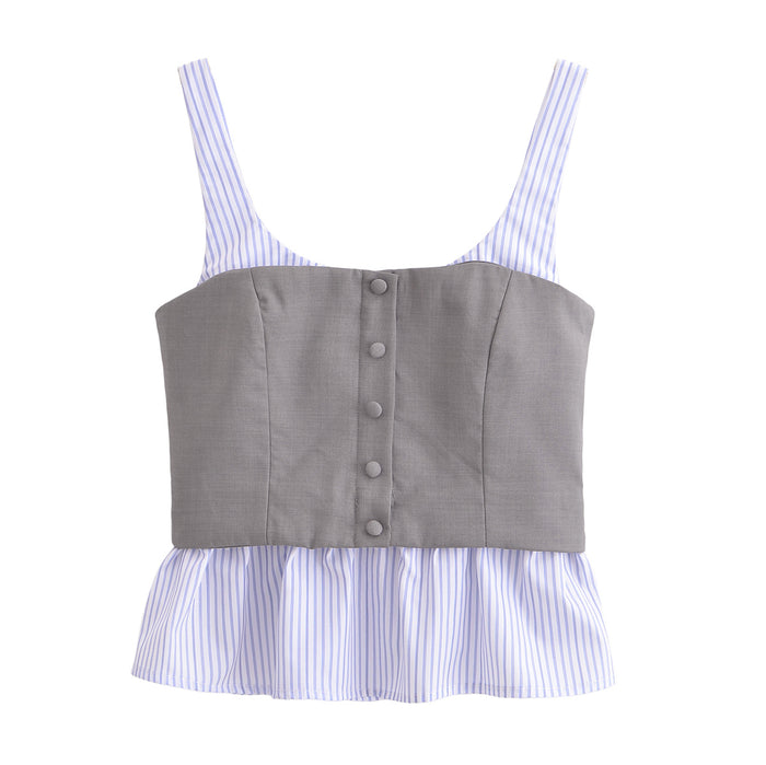 Slim Striped Cami Top