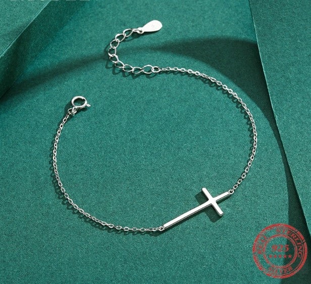 Simple Adjustable Sterling Silver Cross