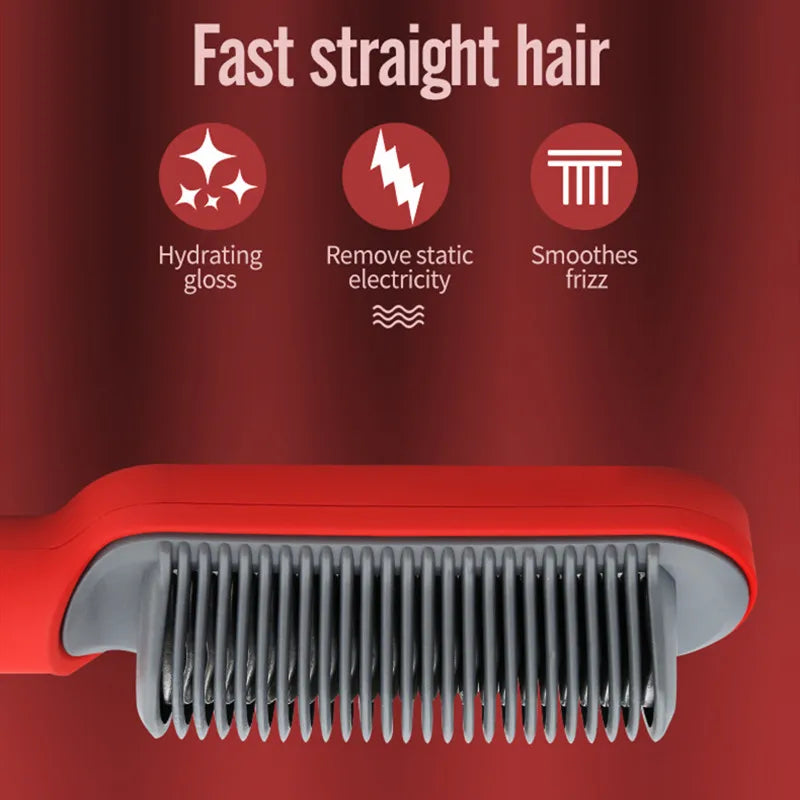 Ceramic Anti-Scalding Professional Hair Straighten Brush