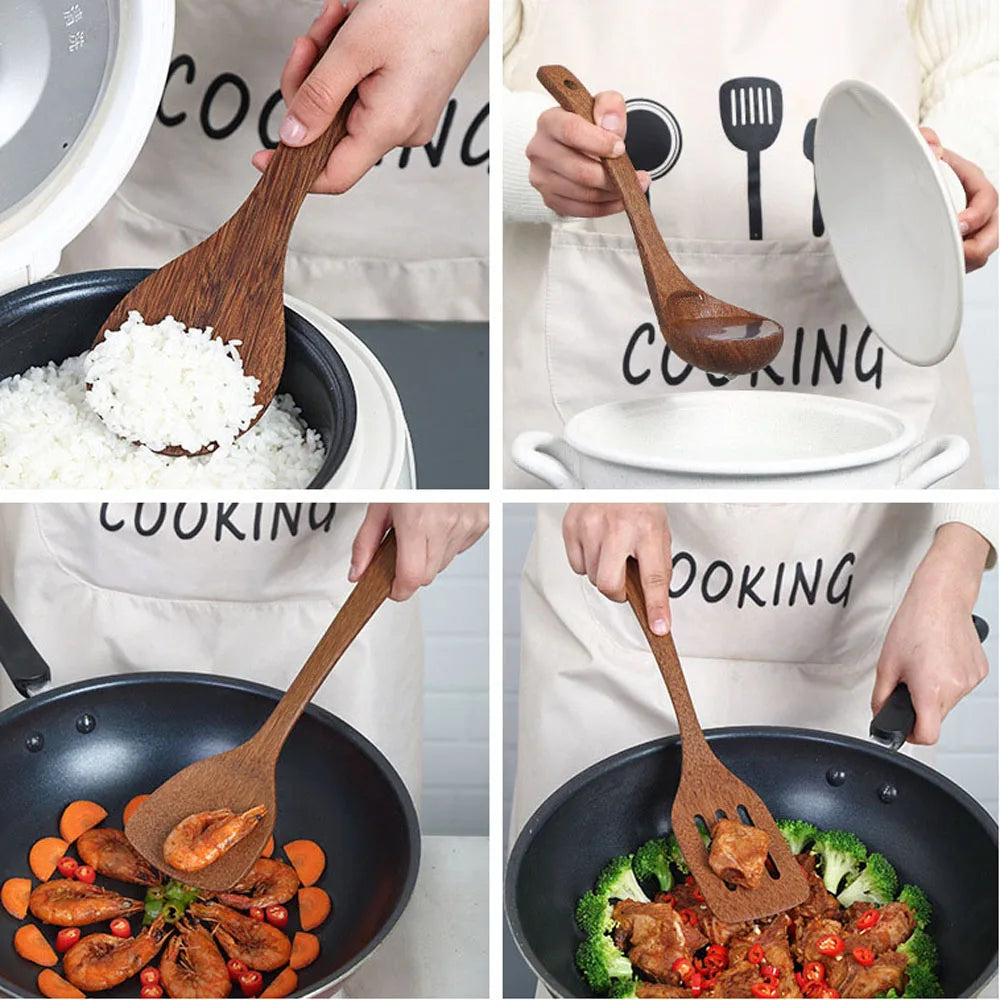 Stir the pot with this Wooden Kitchen set