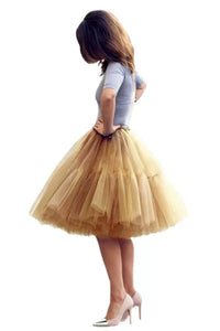 Mesh Multi-Layer Cake Bubble Skirt