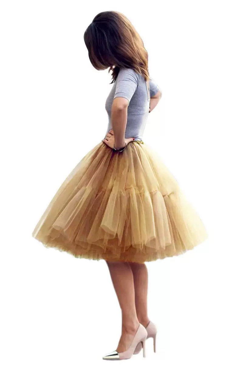 Mesh Multi-Layer Cake Bubble Skirt
