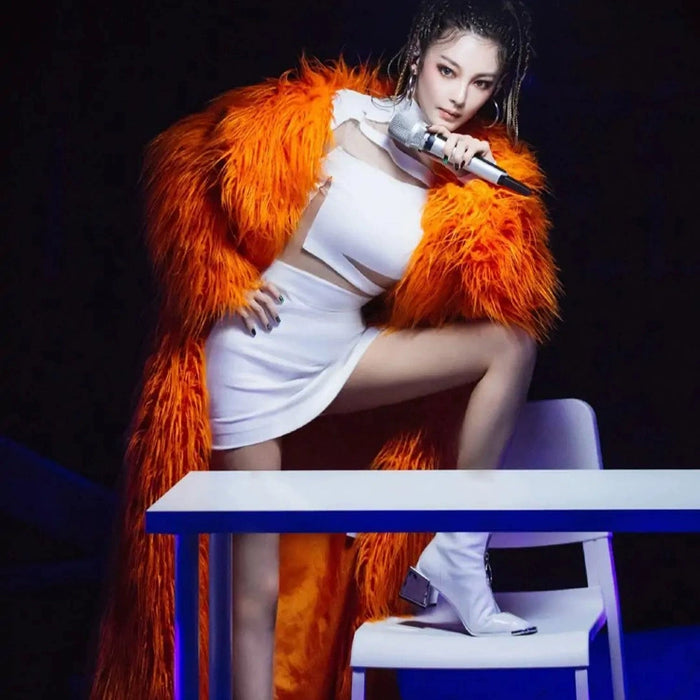 Cos Fur Zhang Yuqi Long Outwear Same Clothes