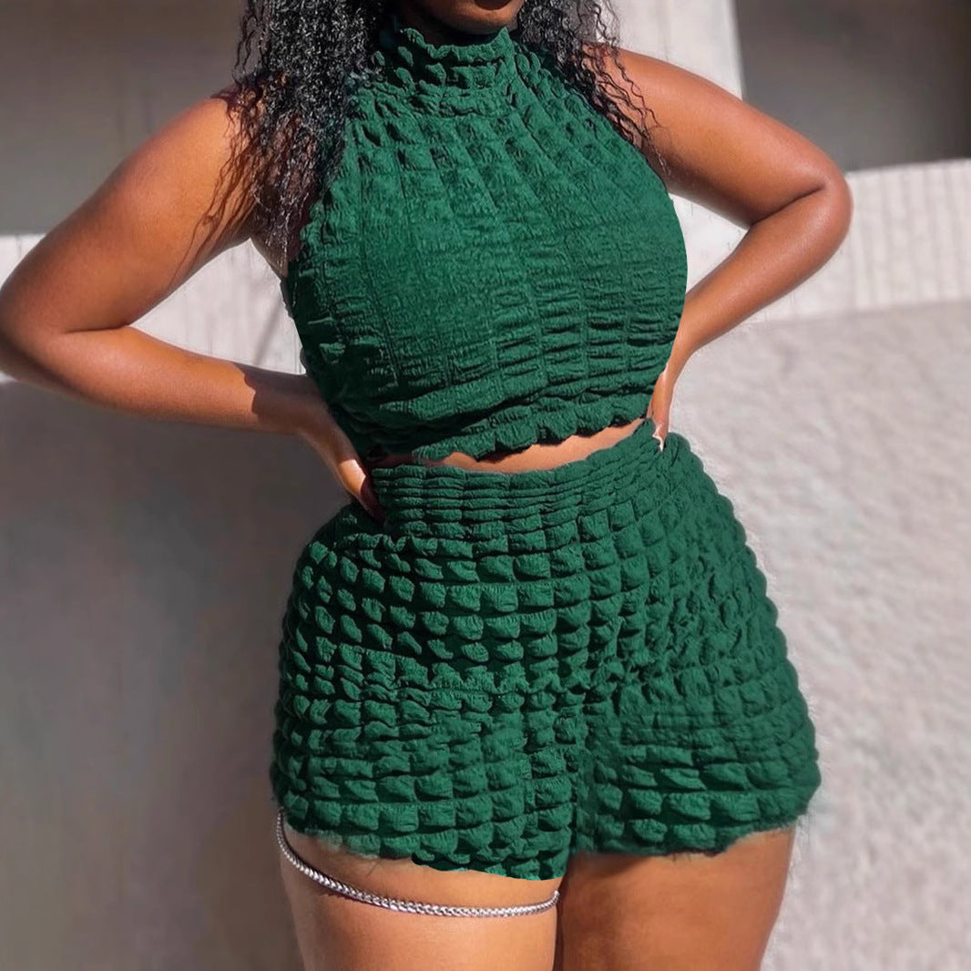 Summer Sleeveless Two Piece short Sets