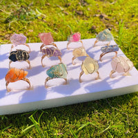 Natural Crystal Stone Stylish Ring