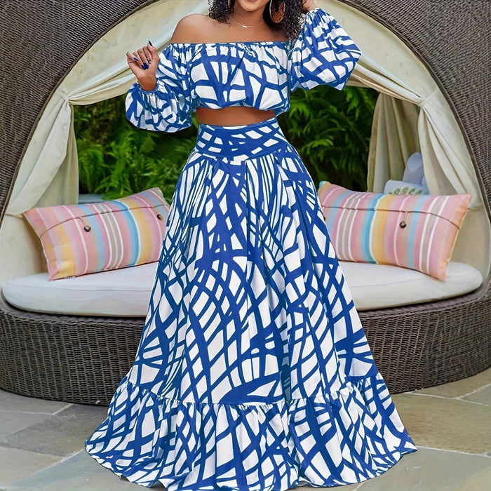 Feel Sexy Plus Size Two Piece off Shoulder Set
