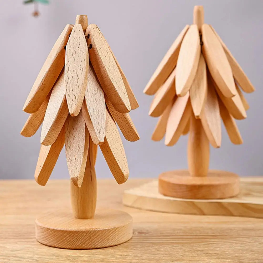 Wooden Kitchen Tree Trivet