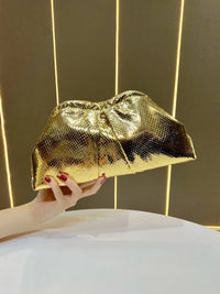 Fashionable 80's Metallic Glam Handbag