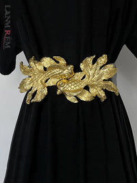 Adjustable Designer Retro Goldfish Metal Belts Adjustable