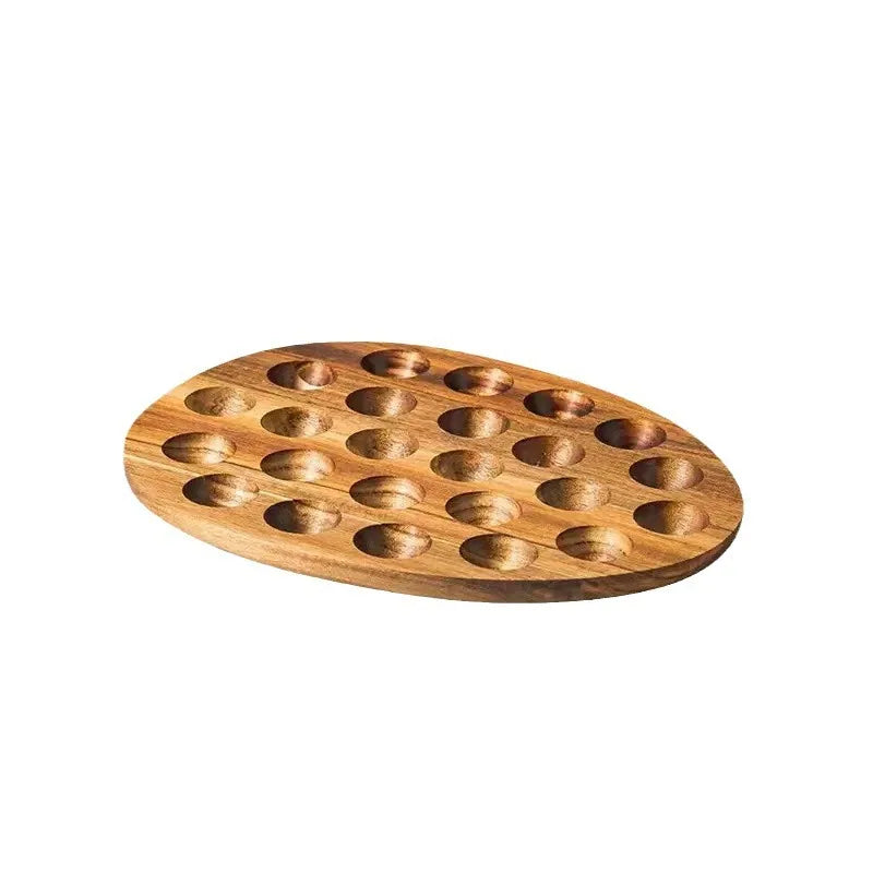 Wooden Egg Storage Box Eggs Tray Home  Rack Multi-Compartment  Holder Kitchen Cooking Refrigerator Keep Tools Fresh