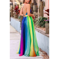 Rainbow Chiffon Garden Dress