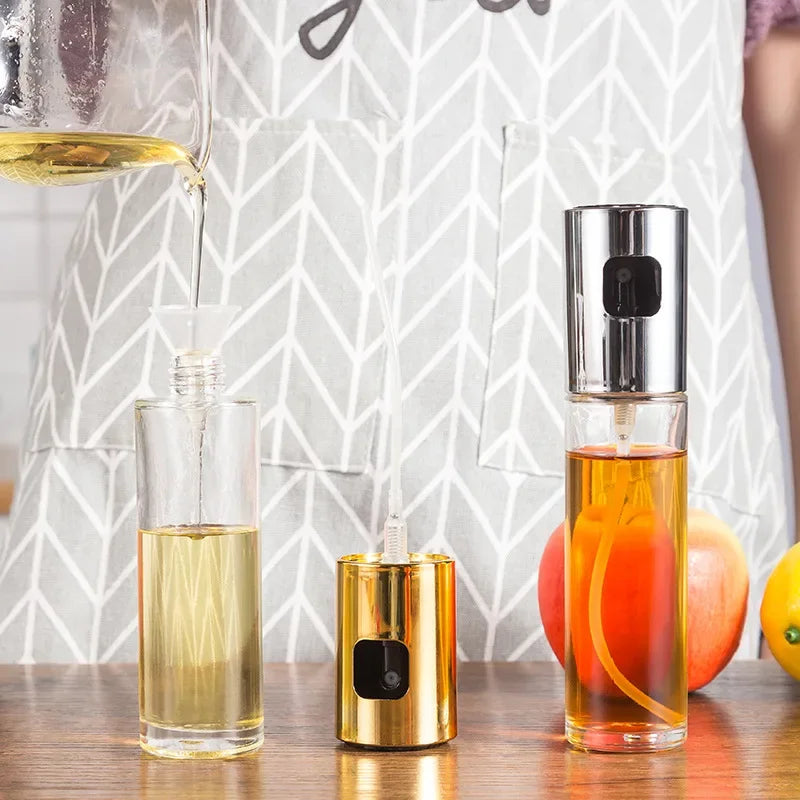 Kitchen Glass Oil Spray Dispenser Bottle