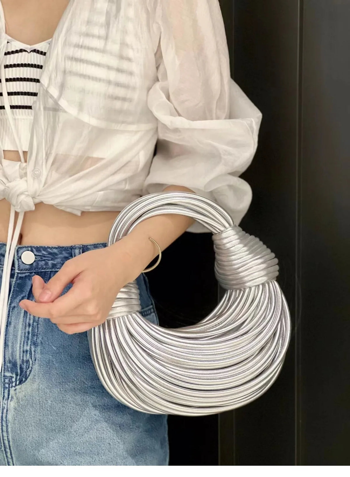 The Fabolus Handwoven Knotted Hand Bag