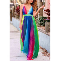 Rainbow Chiffon Garden Dress