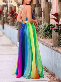 Rainbow Chiffon Garden Dress