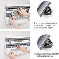 Kitchen Organizer with Foil and Paper Cutter + Towel Holder