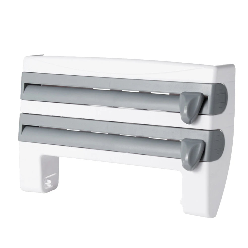 Kitchen Organizer with Foil and Paper Cutter + Towel Holder