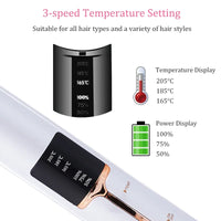 Portable Travel USB Rechargeable Hair Straightener with Power Bank