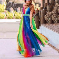 Rainbow Chiffon Garden Dress
