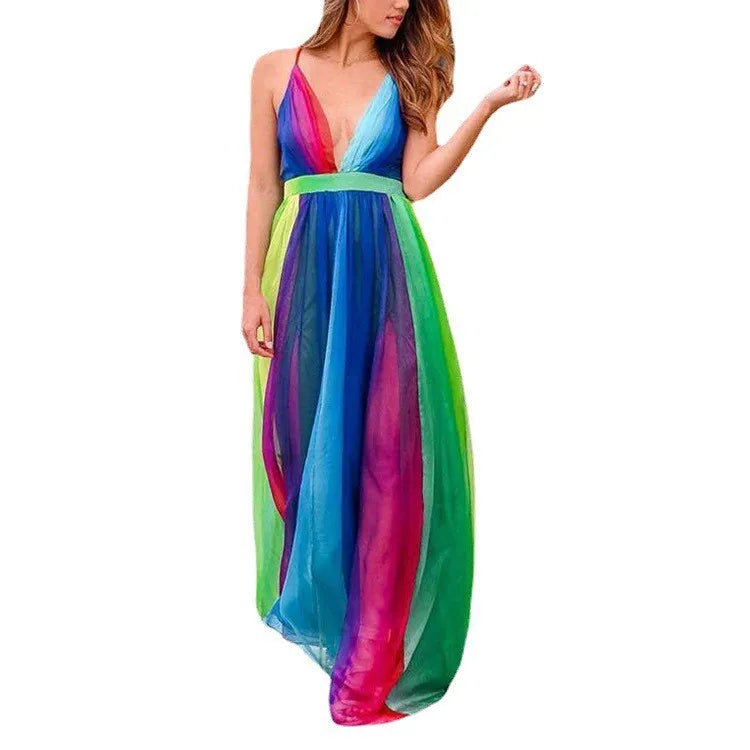 Rainbow Chiffon Garden Dress