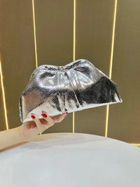 Fashionable 80's Metallic Glam Handbag