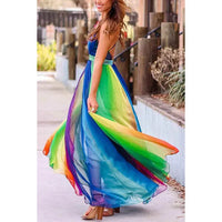 Rainbow Chiffon Garden Dress