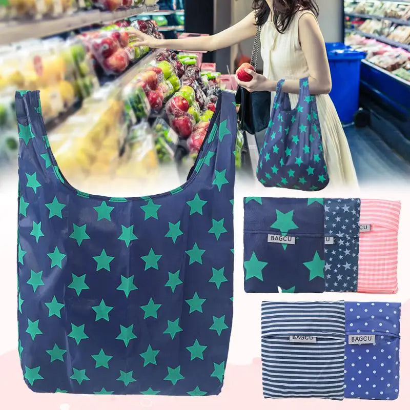 Reusable  Eco-Friendly Foldable Market Shopping Bags