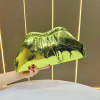 Fashionable 80's Metallic Glam Handbag