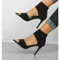 Knitted High Heels Sandals