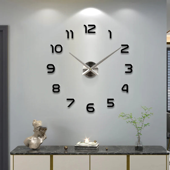 Do It your Self Large Decorative Mirrored Wall Clock