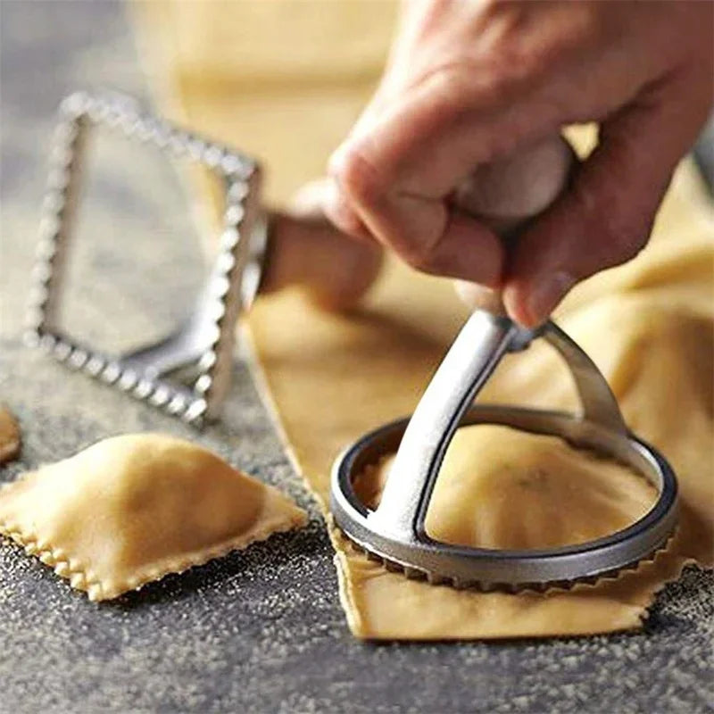 Pasta & Cookie Mold with Wooden Handle"