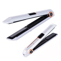 Portable Travel USB Rechargeable Hair Straightener with Power Bank