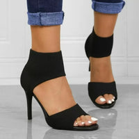 Knitted High Heels Sandals