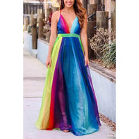 Rainbow Chiffon Garden Dress