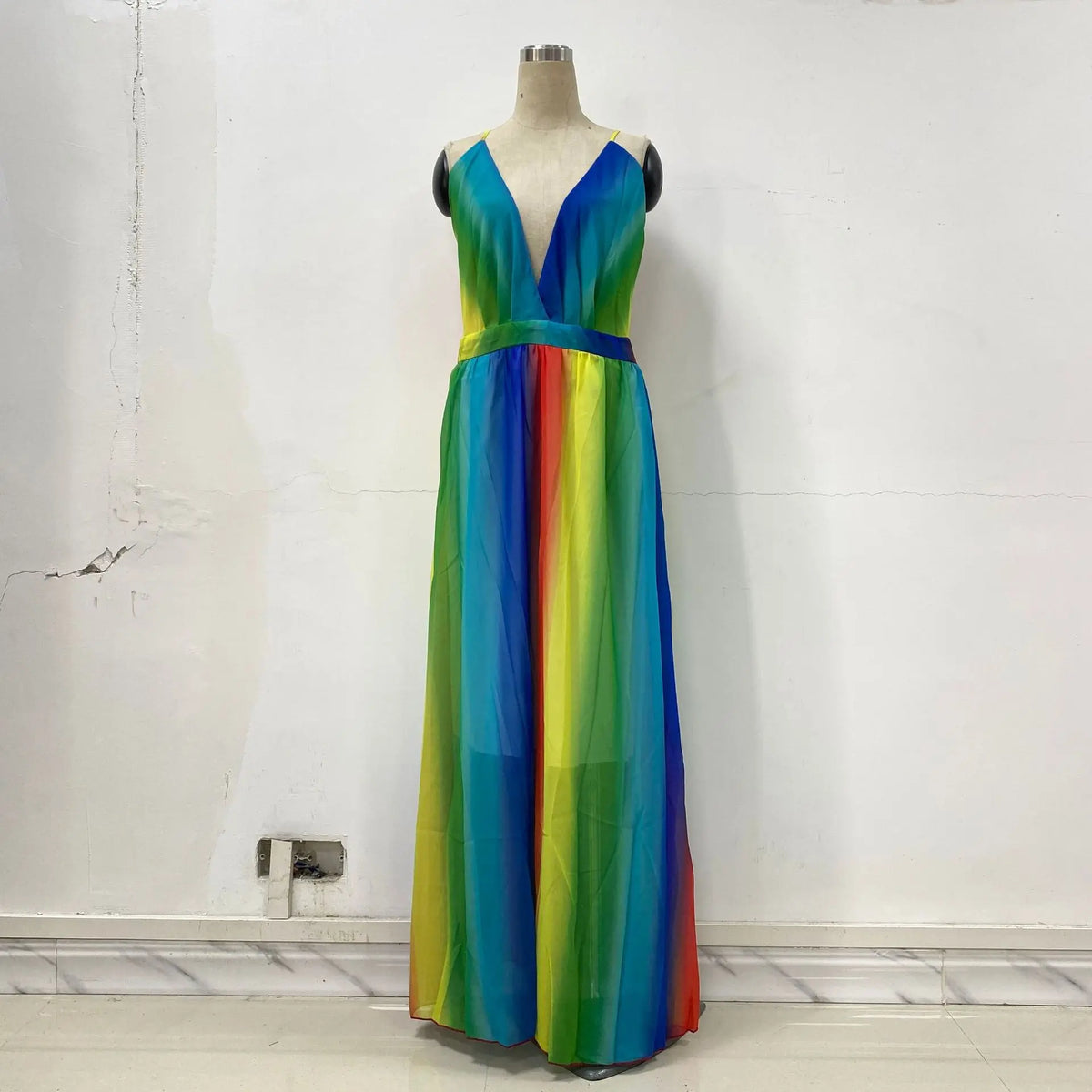 Rainbow Chiffon Garden Dress