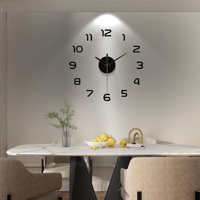 Do It your Self Large Decorative Mirrored Wall Clock