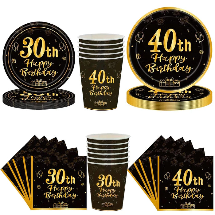 We Know that Turning 40 is so Special ....  Black Gold Party  Decorations