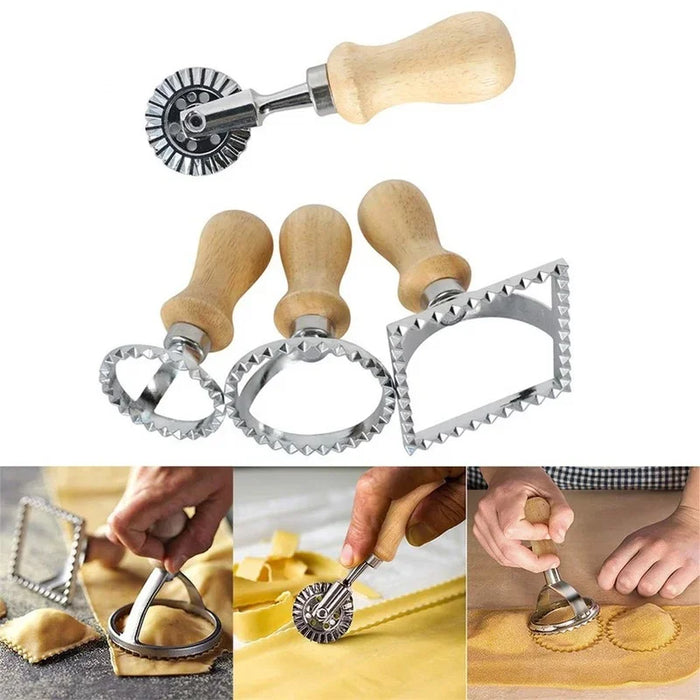 Pasta & Cookie Mold with Wooden Handle"