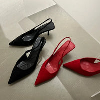 Causal Comfortable Sling Back High Heel  Pointed Toe shoe