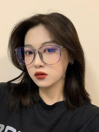 Fashionable anti-blue light large frame glasses frames