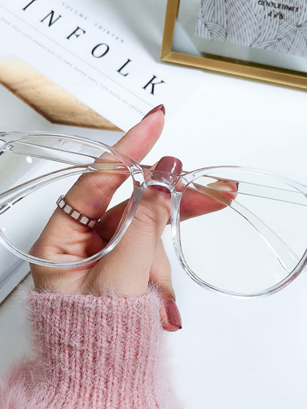 Fashionable anti-blue light large frame glasses frames