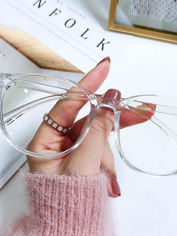 Fashionable anti-blue light large frame glasses frames