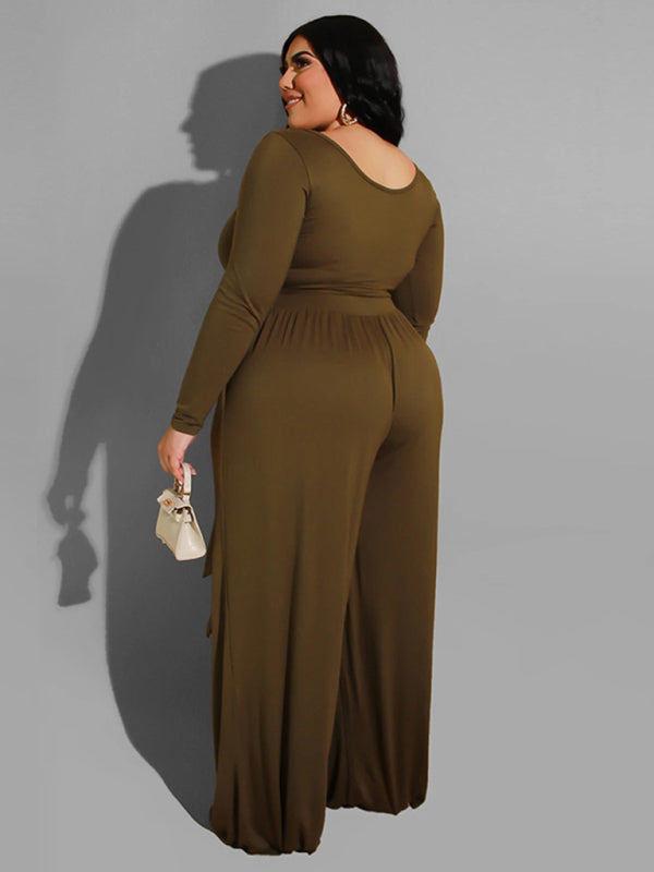Curvy Knit Two-Piece Set
