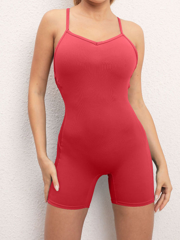 Sexy Buttocks Yoga One-Piece Fitness Jumpsuit