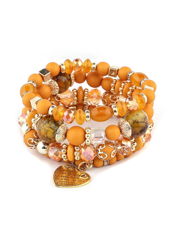 Bohemian Ethnic Multilayered  Beaded  Bracelet