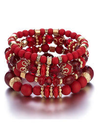 Bohemian Ethnic Multilayered  Beaded  Bracelet