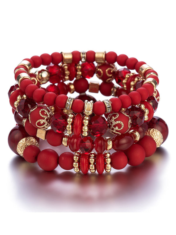 Bohemian Ethnic Multilayered  Beaded  Bracelet