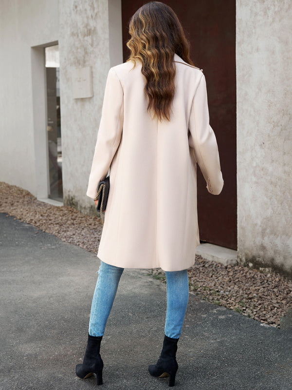 Winter's Fashionable Wool Cardigan Coat