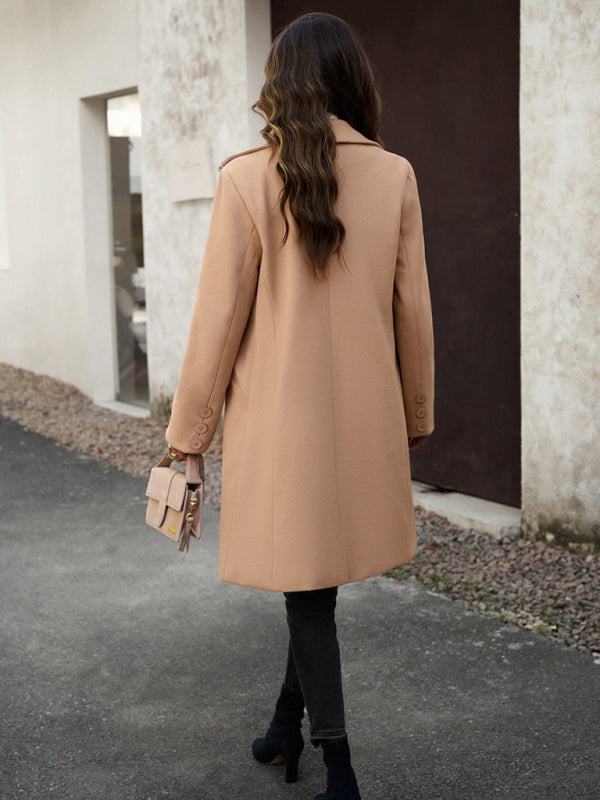 Winter's Fashionable Wool Cardigan Coat
