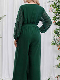 Sexy Plus Size High Waist Lady Lace Straight Jumpsuit